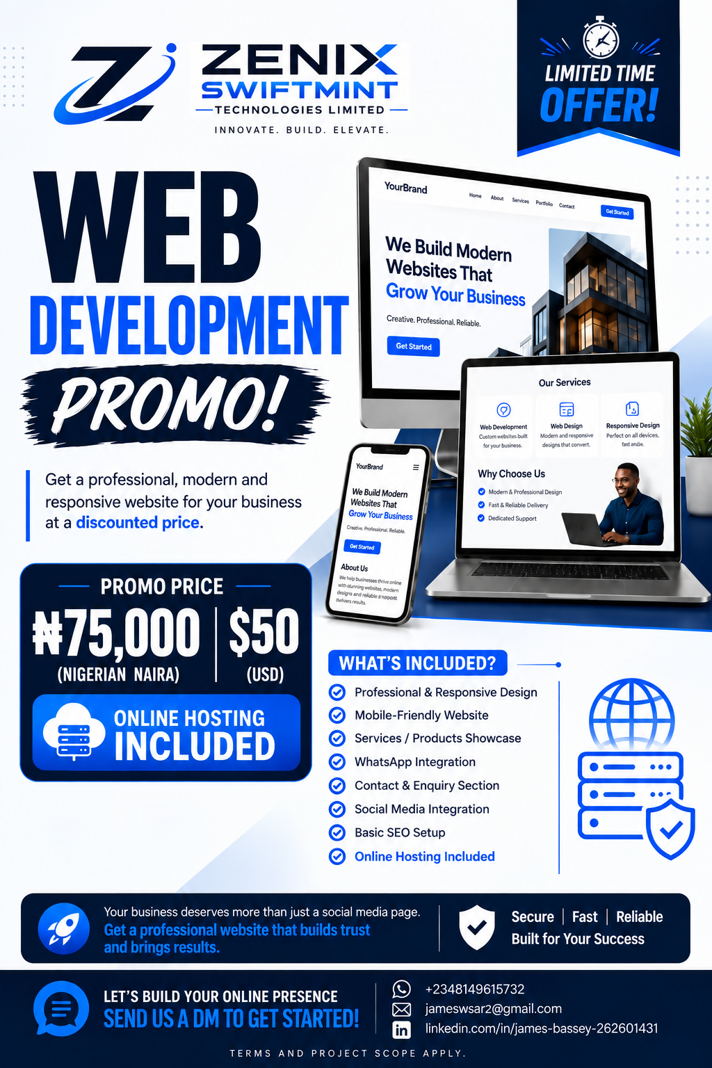 Web development promotion from Zenix SwiftMint Technologies Limited